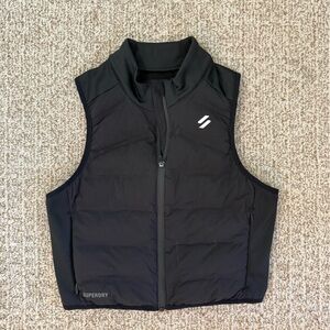 Superdry Black Quilted Puffer Vest